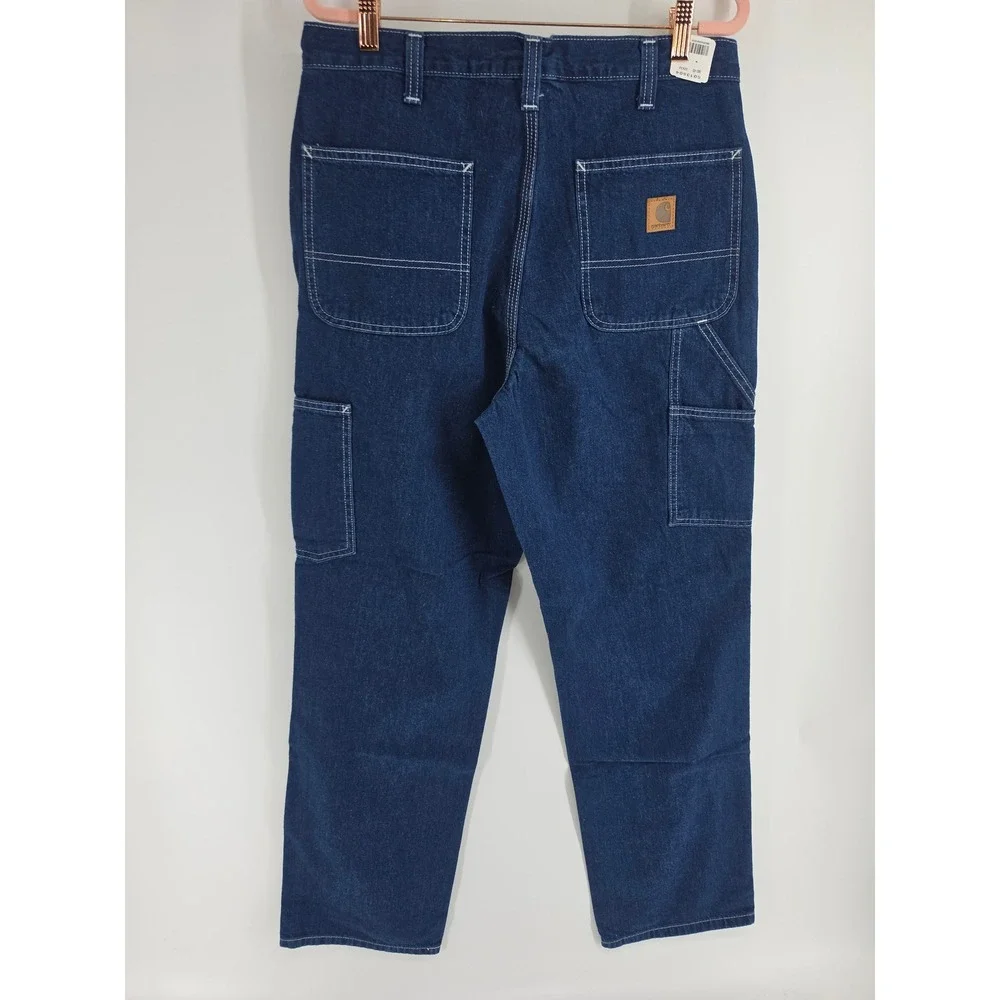 Carhartt Mens Dungaree Fit Denim Work Pants Indigo Blue 32x32 382-83 6013504